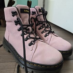 Dr. Martens Pink Suede Boots Size 5